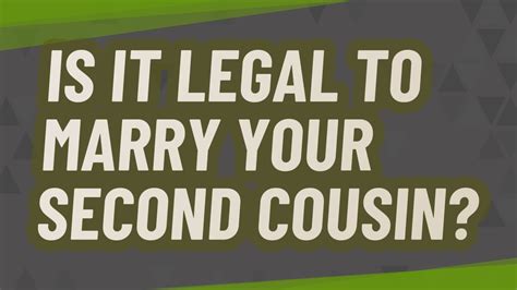 is dating your second cousin legal